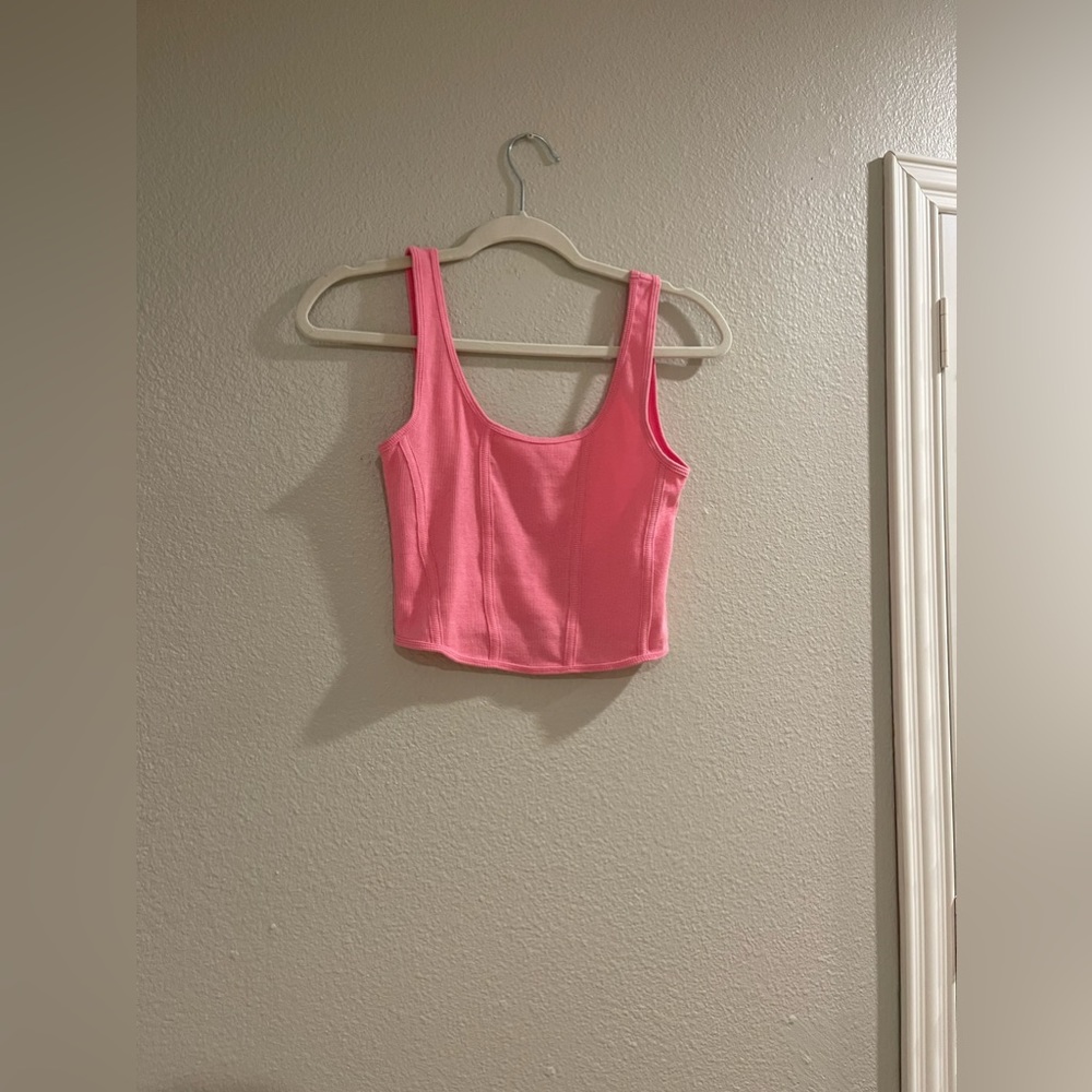 PacSun | Pink Cropped Tank Top